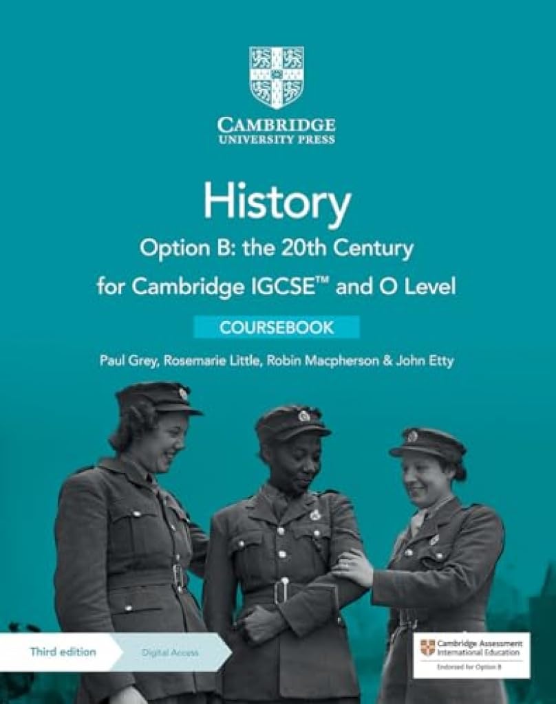 9781009289597 Cambridge IGCSE and O Level History Option B Coursebook