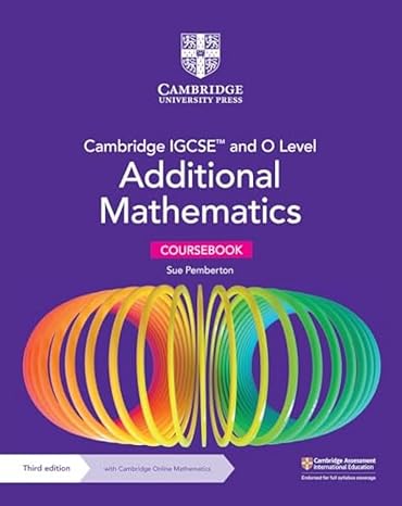 9781009293679 Cambridge IGCSE Additional Math with Cambridge Online