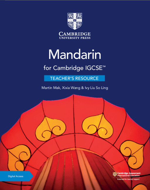 9781108772235 Cambridge IGCSE Mandarin Teacher Book