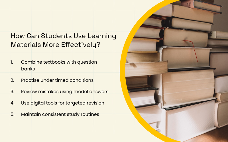 An infographic about how students use learning materials more effectively
